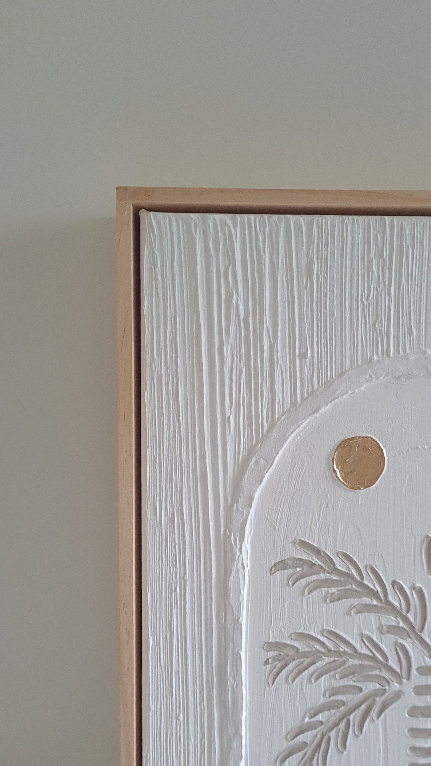 Textured Art Ocean Waves and Palm Tree Duo Canvas Framed SET of 2