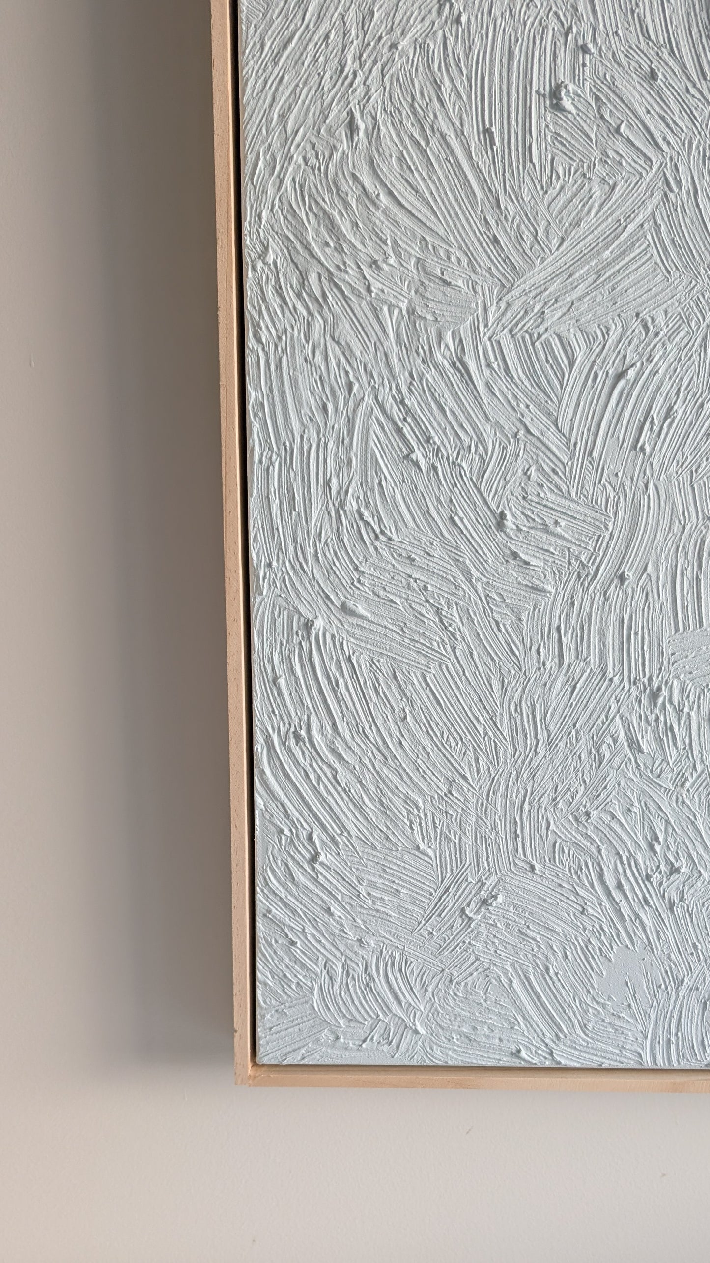 Textured Art Blue Ocean Waves Wall Art – Coastal Beach House Artwork 82x62cm | Coastal Collection |