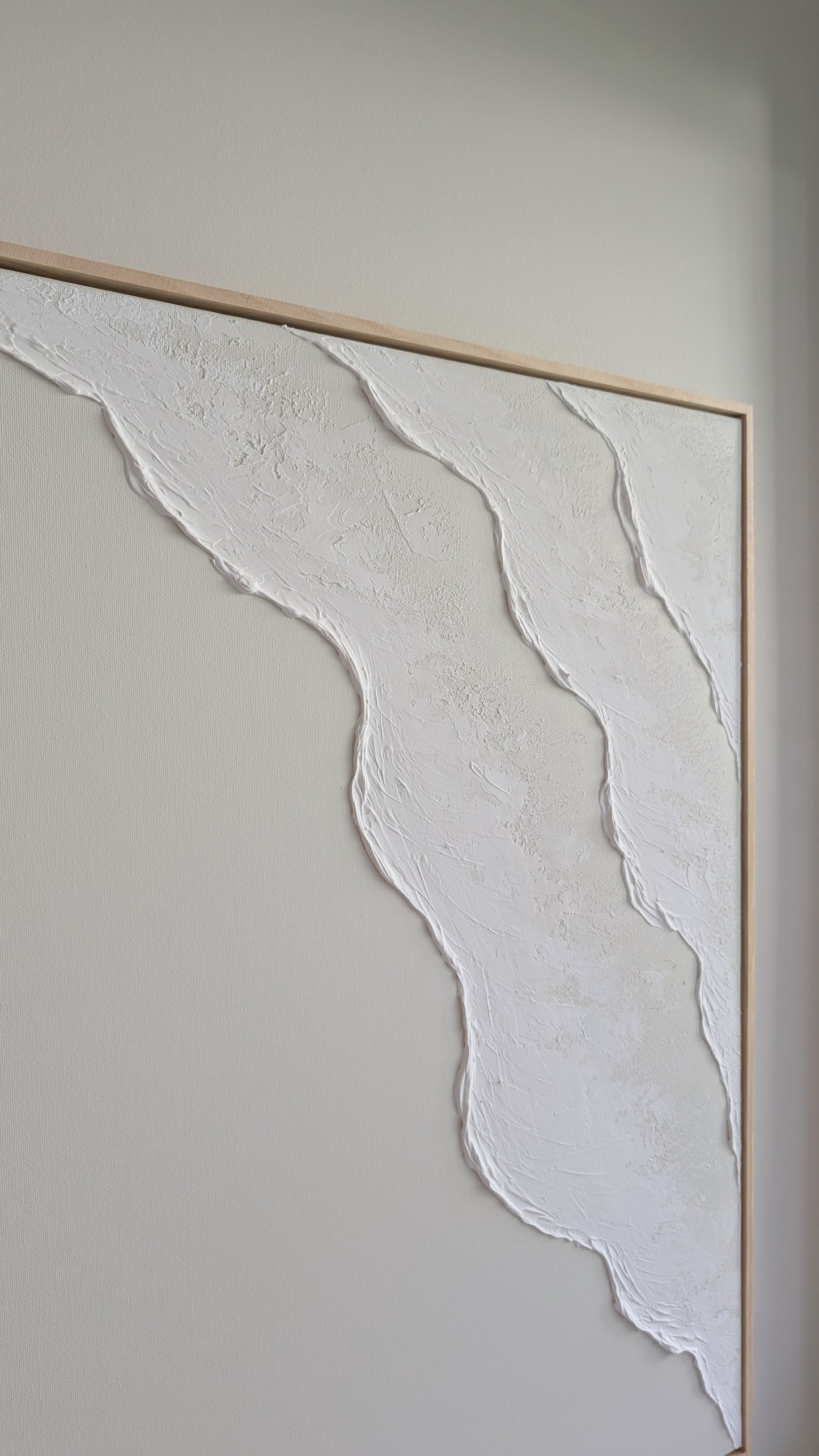 Large Ocean Waves Textured Art Coastal Wall Art – Beach House Artwork 82x62cm | Coastal Collection |