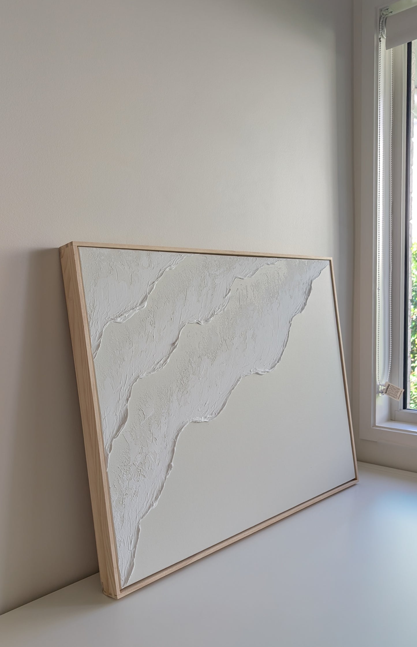 Large Ocean Waves Textured Art Coastal Wall Art – Beach House Artwork 82x62cm | Coastal Collection |